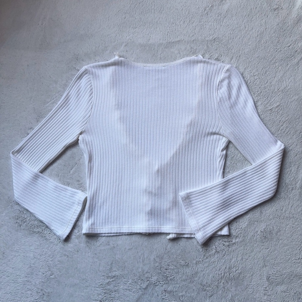 Reformation Gellar Ruffle Knit Top - Picture 3 of 4